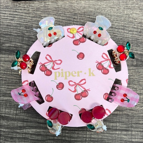 Piper K cherry 🍒 & Watermelon 🍉 Hair Clip Set - Picture 2 of 8